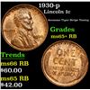 Image 1 : 1930-p Lincoln Cent 1c Grades Gem+ Unc RB