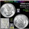 Image 1 : ***Auction Highlight*** 1890-s/s Morgan Dollar $1 Graded Choice Unc By USCG (fc)