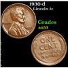 Image 1 : 1930-d Lincoln Cent 1c Grades Select AU