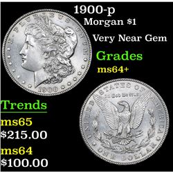 1900-p Morgan Dollar $1 Grades Choice+ Unc