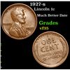 Image 1 : 1927-s Lincoln Cent 1c Grades vf++
