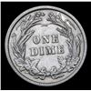 Image 3 : 1916-p Barber Dime 10c Grades xf+