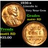 Image 1 : 1936-s Lincoln Cent 1c Grades Choice+ Unc RD