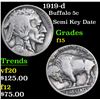 Image 1 : 1919-d Buffalo Nickel 5c Grades f+