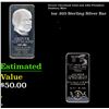 Image 1 : Grover Cleveland 22nd and 24th President Danbury Mint 1oz .925 Fine Sterling Silver Bar