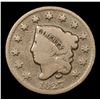 Image 2 : 1827 Coronet Head Large Cent 1c Grades vg+
