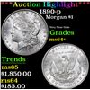 Image 1 : ***Auction Highlight*** 1890-p Morgan Dollar $1 Graded Choice+ Unc By USCG (fc)