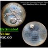 Image 1 : America In Space Photographic Exploration Of Mars .925 Sterling Silver Round
