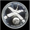 Image 2 : America In Space Photographic Exploration Of Mars .925 Sterling Silver Round