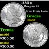 Image 1 : 1885-o Morgan Dollar $1 Grades GEM+ Unc