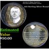 Image 1 : America In Space Americas First Succesful Rocket Launch .925 Sterling Silver Round