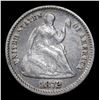 Image 2 : 1872-p Seated Liberty Half Dime 1/2 10c Grades vf++