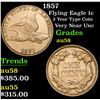 Image 1 : 1857 Flying Eagle Cent 1c Grades Choice AU/BU Slider