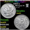 Image 1 : ***Auction Highlight*** 1901-s Morgan Dollar $1 Graded Select Unc By USCG (fc)