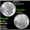Image 1 : 1879-s Morgan Dollar $1 Grades Choice Unc