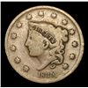 Image 2 : 1835 Coronet Head Large Cent 1c Grades f+