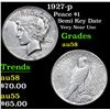 Image 1 : 1927-p Peace Dollar $1 Grades Choice AU/BU Slider