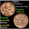 Image 1 : 1930-s Lincoln Cent 1c Grades Choice+ Unc RB