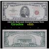 Image 1 : 1963 $5 Red seal United States Note Grades vf+
