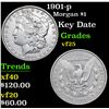 Image 1 : 1901-p Morgan Dollar $1 Grades vf+