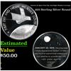 Image 1 : America In Space First Day And Night Weather Coverage .925 Sterling Silver Round