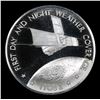 Image 2 : America In Space First Day And Night Weather Coverage .925 Sterling Silver Round