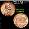 Image 1 : 1960-d Lg Date Lincoln Cent 1c Grades Choice Unc RB
