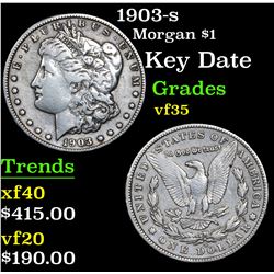 1903-s Morgan Dollar $1 Grades vf++