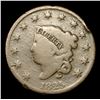 Image 2 : 1825 Coronet Head Large Cent 1c Grades vg+