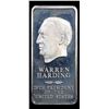 Image 2 : Warren Harding 29th President Danbury Mint 1oz .925 Fine Sterling Silver Bar
