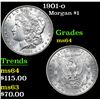 Image 1 : 1901-o Morgan Dollar $1 Grades Choice Unc