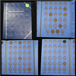 Starter Lincoln cent book 1910-1940 13 coins . .