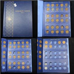 Partial Lincoln cent book 1941-1965 60 coins . .
