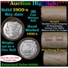 Image 1 : ***Auction Highlight*** Full solid date 1900-s Morgan silver dollar roll, 20 coins   (fc)