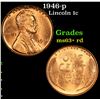 Image 1 : 1946-p Lincoln Cent 1c Grades Select+ Unc RD