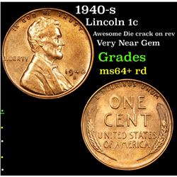 1940-s Lincoln Cent 1c Grades Choice+ Unc RD