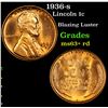 Image 1 : 1936-s Lincoln Cent 1c Grades Select+ Unc RD