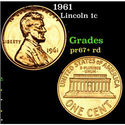 1961 Lincoln Cent 1c Grades Gem++ Proof Red