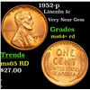 Image 1 : 1952-p Lincoln Cent 1c Grades Choice+ Unc RD