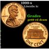 Image 1 : 1999-s Lincoln Cent 1c Grades Gem++ Proof Red Deep cameo