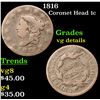 Image 1 : 1816 Coronet Head Large Cent 1c Grades vg details