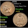 Image 1 : 1906 Indian Cent 1c Grades Choice AU/BU Slider