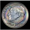 Image 2 : 1968-p Rainbow Toned Roosevelt Dime 10c Grades Choice Unc