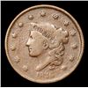 Image 2 : 1836 Coronet Head Large Cent 1c Grades vg+