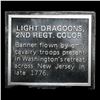 Image 3 : Flags of the American Revolution Light Dragoons 2nd Regt. Color Flag .6 oz .925 Sterling Silver Bar 