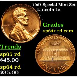 1967 Special Mint Set Lincoln Cent 1c Grades Special Mint set