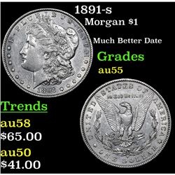 1891-s Morgan Dollar $1 Grades Choice AU