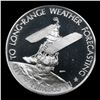 Image 2 : America In Space Aid To Long-Range Weather Forecasting 1oz. .999 Silver Round Grades