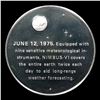 Image 3 : America In Space Aid To Long-Range Weather Forecasting 1oz. .999 Silver Round Grades
