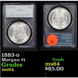 PCGS 1883-o Morgan Dollar $1 Graded ms64 By PCGS